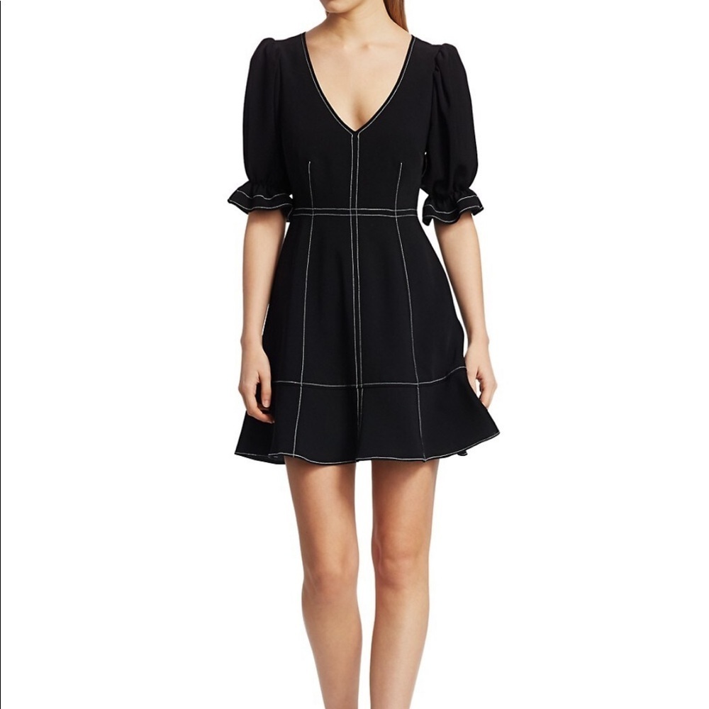 Cinq a sept puff sleeve dress